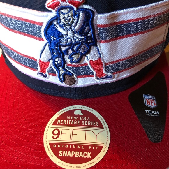 Vintage New England Patriots NFL New Era Heritage Series 9Fifty Snapback NWT - Picture 13 of 15